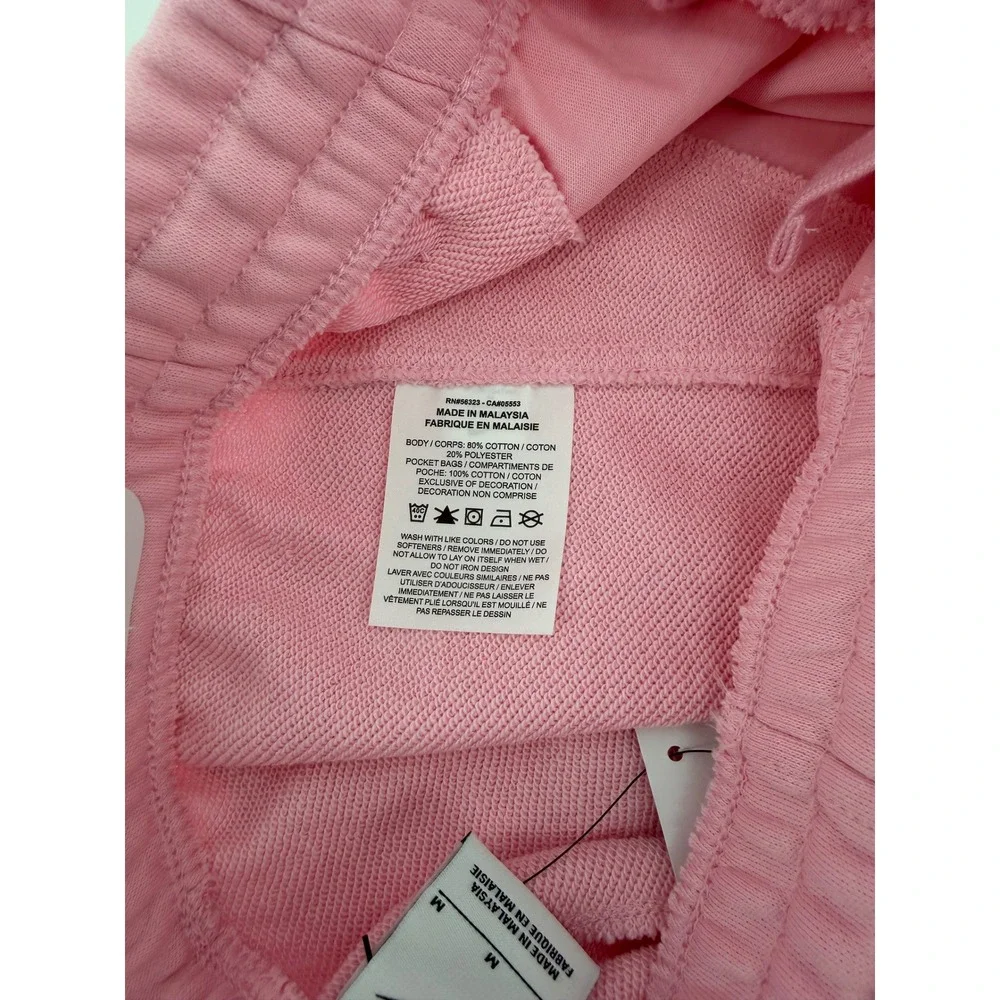Nike Kids‎ Pink Fleece Shorts Standard Fit Logo Casual Athletic Size Medium NWT